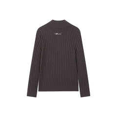 Women's Half-Zip Cable-Knit Sweater