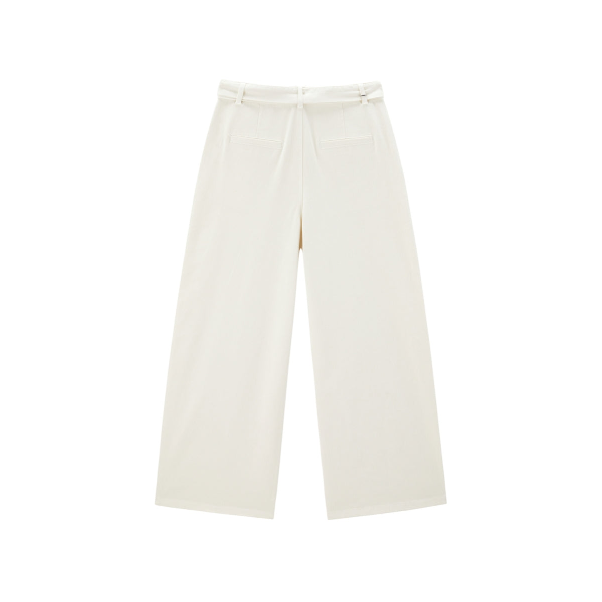 Women's Wide-Leg Jeans with Self-Fabric Belt