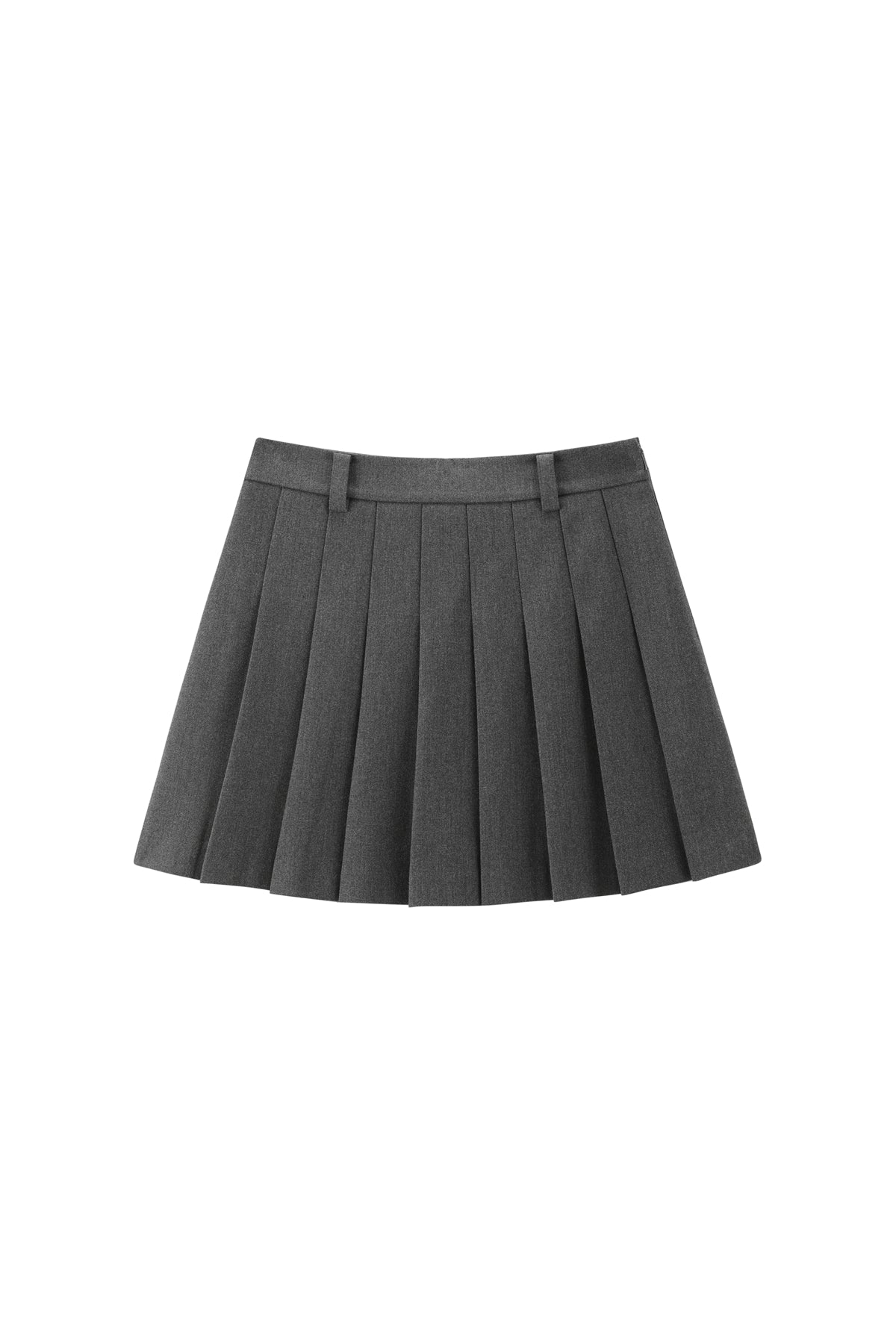 Women's Wool-Blend Pleated Short Skirt