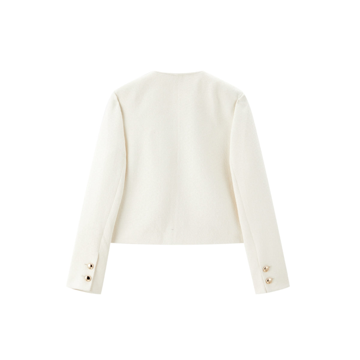 Women's Boxy Tweed-Inspired Jacket