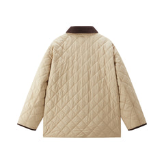 Women's Contrast Diamond-Quilted Padded Jacket