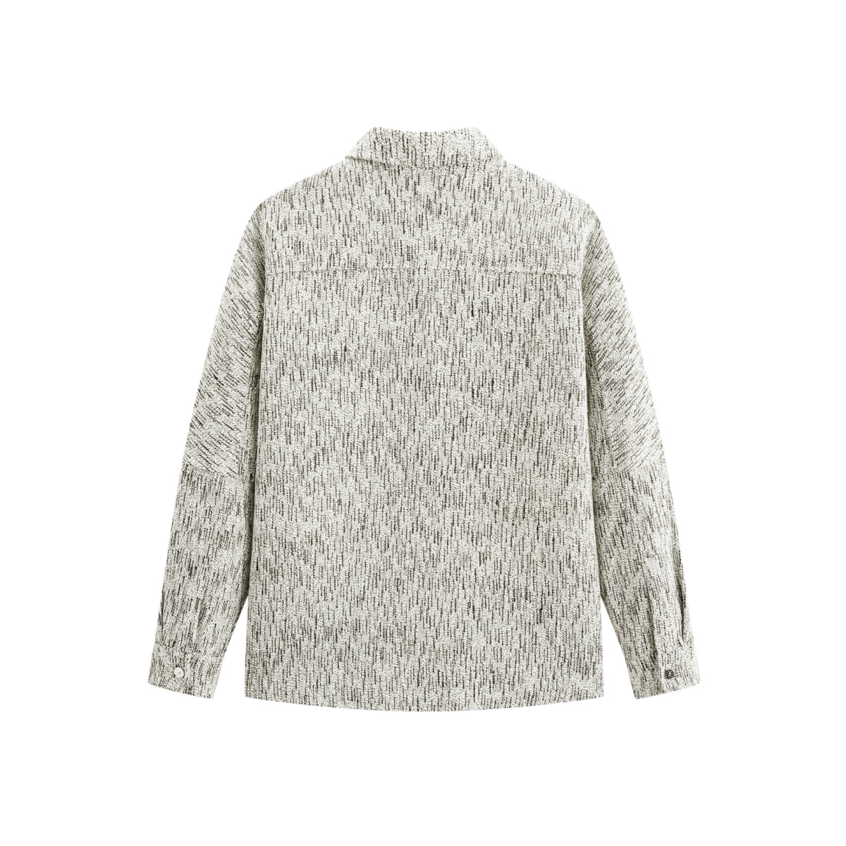 Men's Fleece-Lined Textured Tweed Shirt