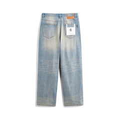 Men's Gradient-Washed Wide-Leg Jeans