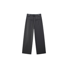 Women's High-Waist Wool-Blend Straight-Leg Pants