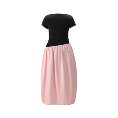 Women's Boat-Neck Layered-Look Dress