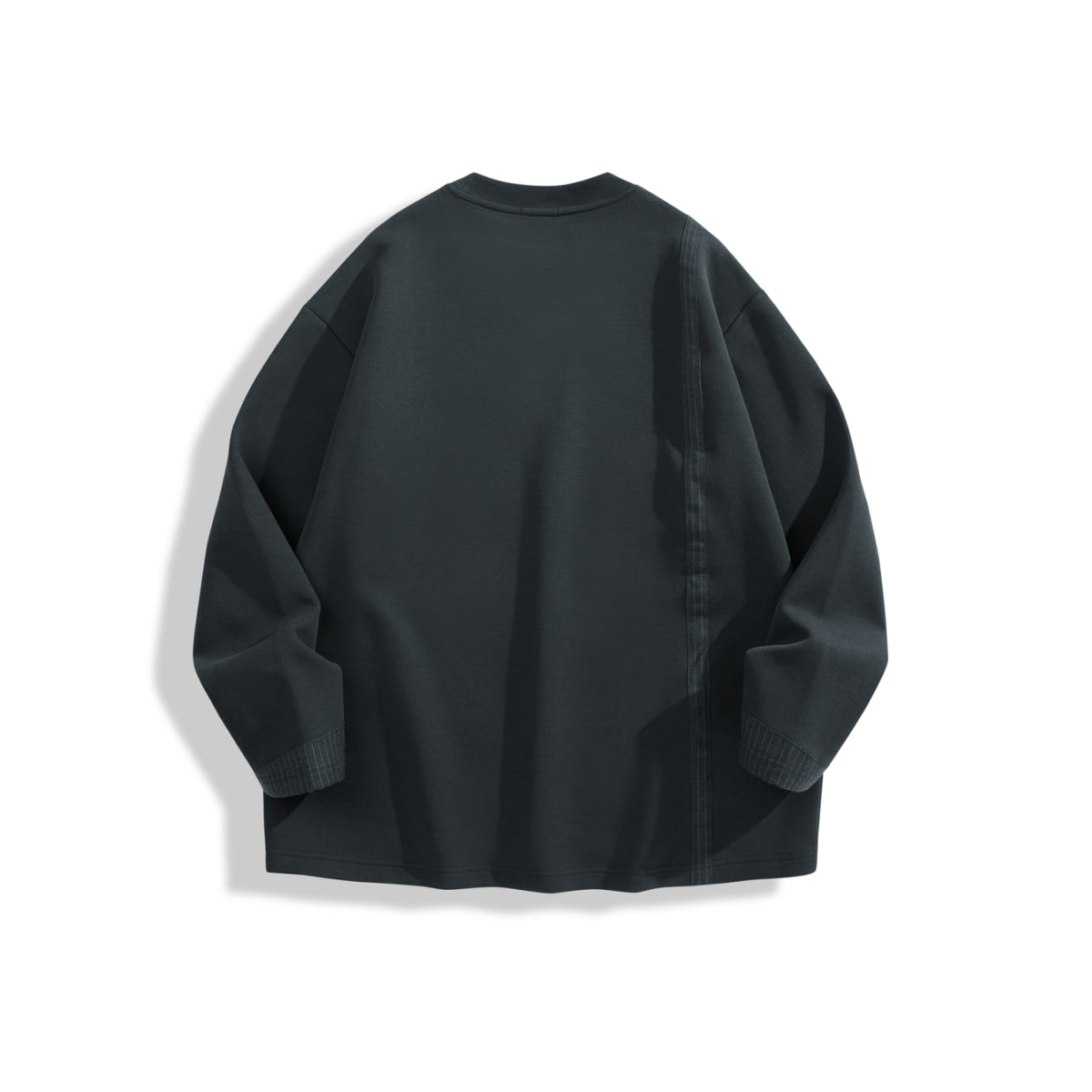 Men's Solid Loose-Fit Casual Sweatshirt