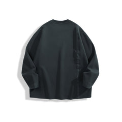 Men's Solid Loose-Fit Casual Sweatshirt