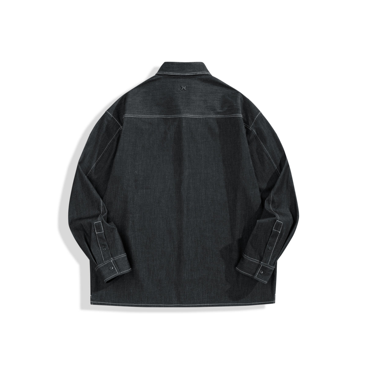 Men's Relaxed Contrast-Stitch Shirt