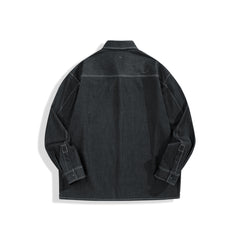 Men's Relaxed Contrast-Stitch Shirt
