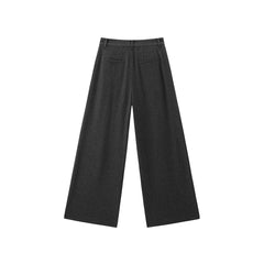 Women's Brushed Pleated Wide-Leg Pants
