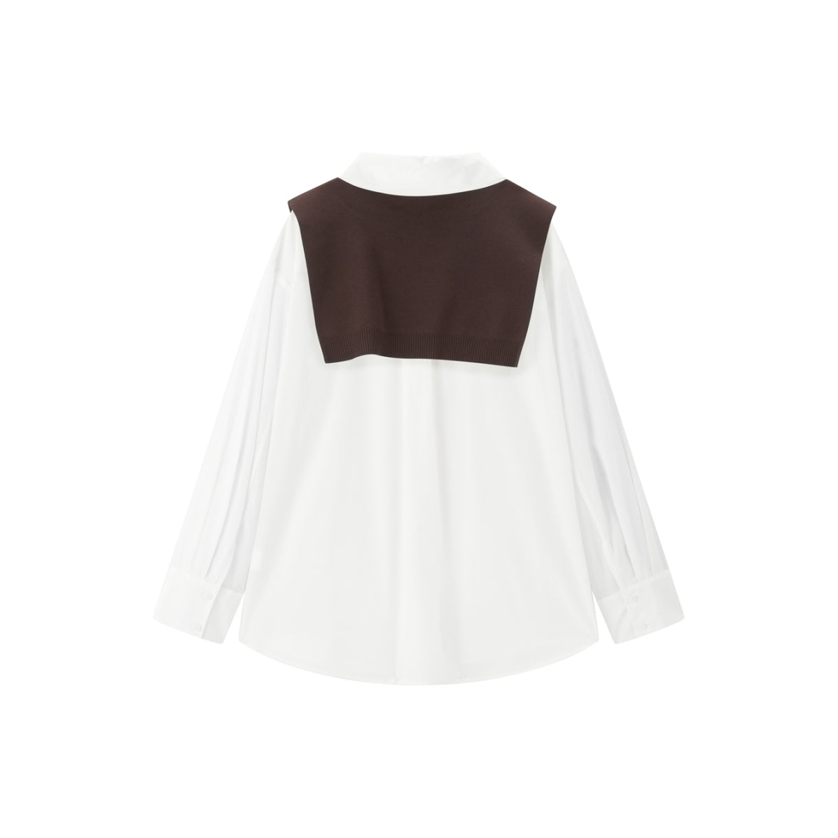 Women's Cupro Shirt with Detachable Cape