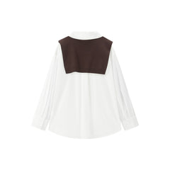 Women's Cupro Shirt with Detachable Cape