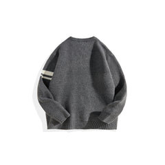 Men's Contrast Color Striped Pullover