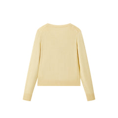 Women's Short V-Neck Embroidered Cardigan