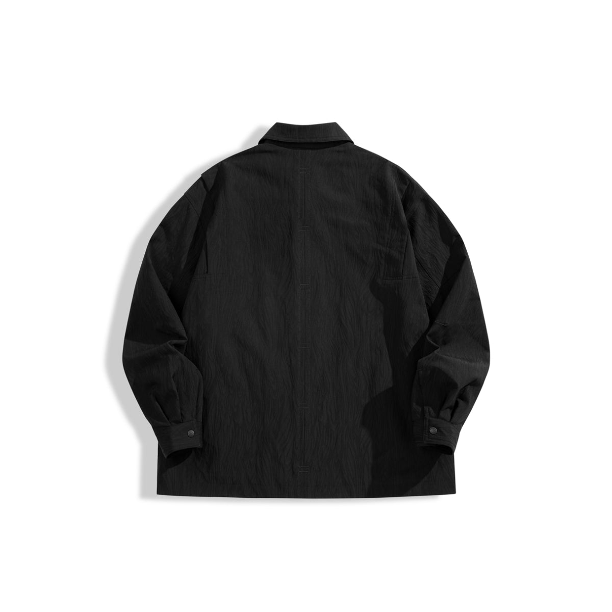 Men's Textured Fabric Shirt Jacket