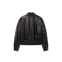 Women's PU Textured Moto Jacket