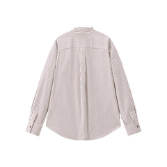 Women's Oversized Striped Long-Sleeve Shirt