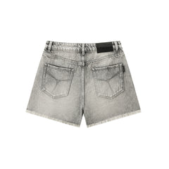 Women's Vintage-Washed Frayed Denim Shorts