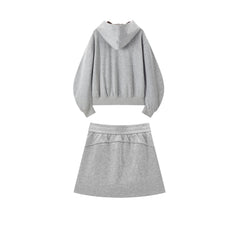 Women's Casual Sweatshirt & Skirt Set