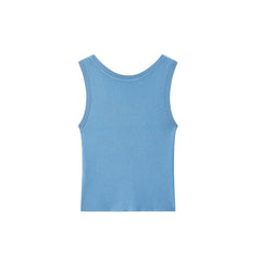 Women's Solid U-Neck Knit Tank Top