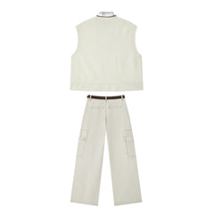 Women's Cargo Vest & Pants Set