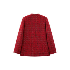 Women's Raw Edge Tweed Jacket