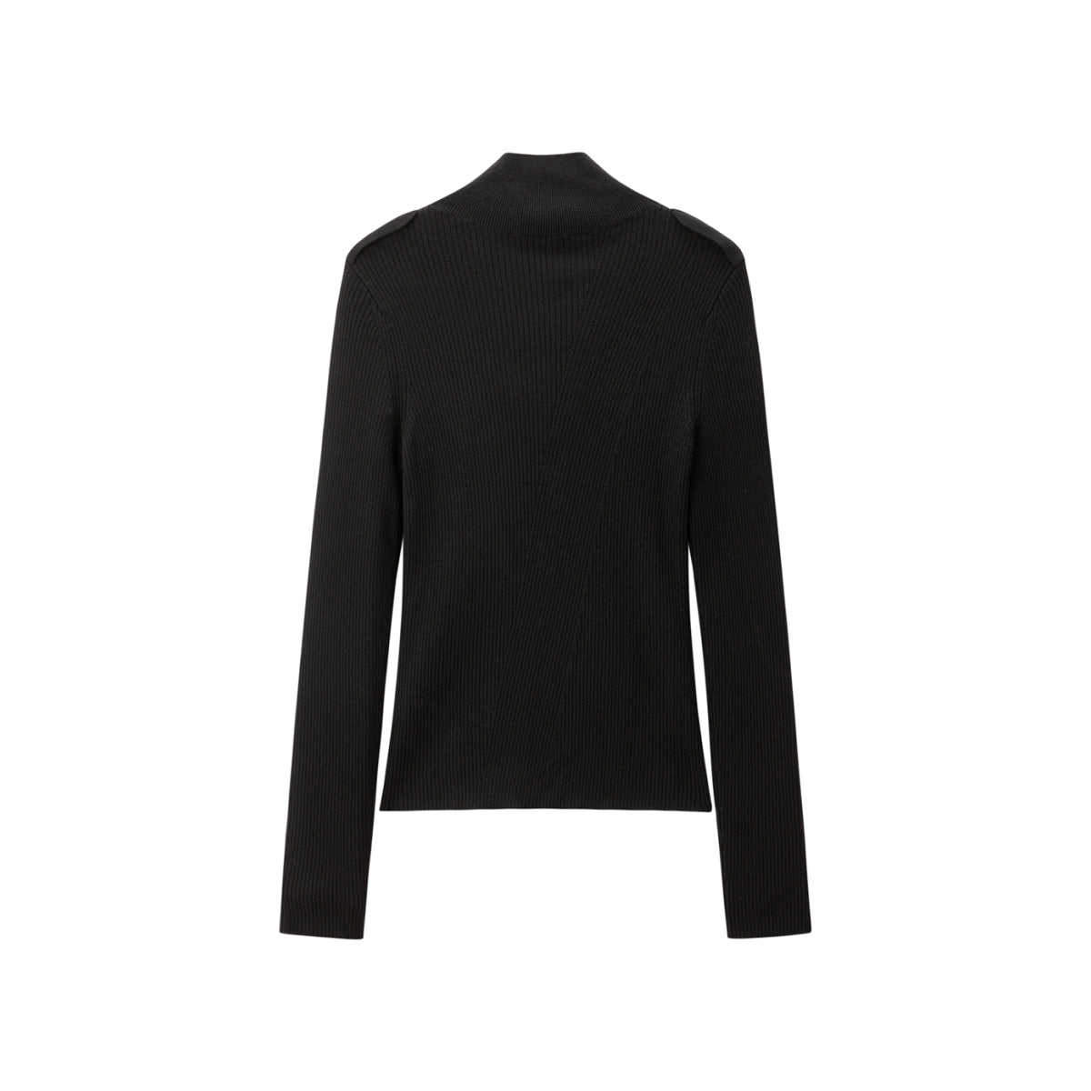 Women's Wool-Blend Half-Placket Slim Knit Top