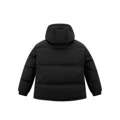 Men's Allover Tonal Jacquard Puffer Jacket