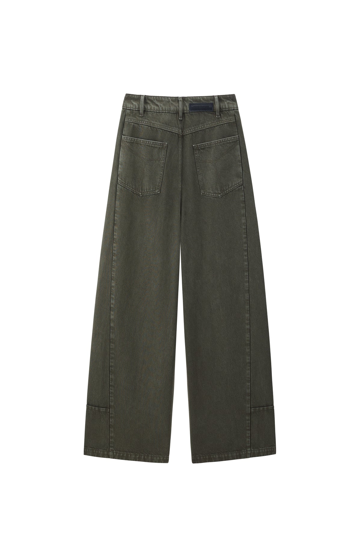 Women's High-Waist Wide-Leg Cotton Jeans