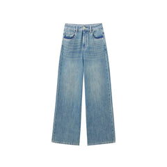 Women's Vintage Washed Wide-Leg Jeans