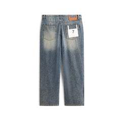 Men's Vintage Washed Tapered Jeans