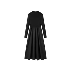 Women's Solid Turtleneck Midi Dress