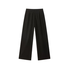 Women's High-Waist Brushed Wide-Leg Pants