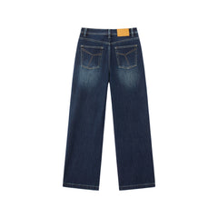 Women's Vintage Washed Wide-Leg Jeans