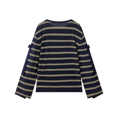 Women's Oversized Striped Knit Sweater