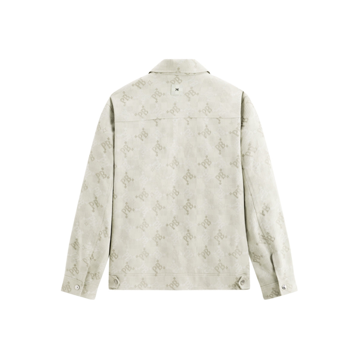Men's Allover Letter Jacquard Jacket