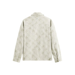 Men's Allover Letter Jacquard Jacket