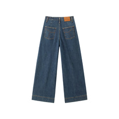 Women's Vintage Brushed Wide-Leg Jeans