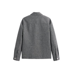 Men's Tweed-Inspired Overshirt