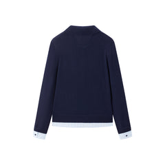 Women's Wool-Blend Layered-Look Knit Top