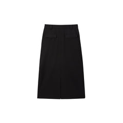 Women's High-Waist Midi Cargo Skirt