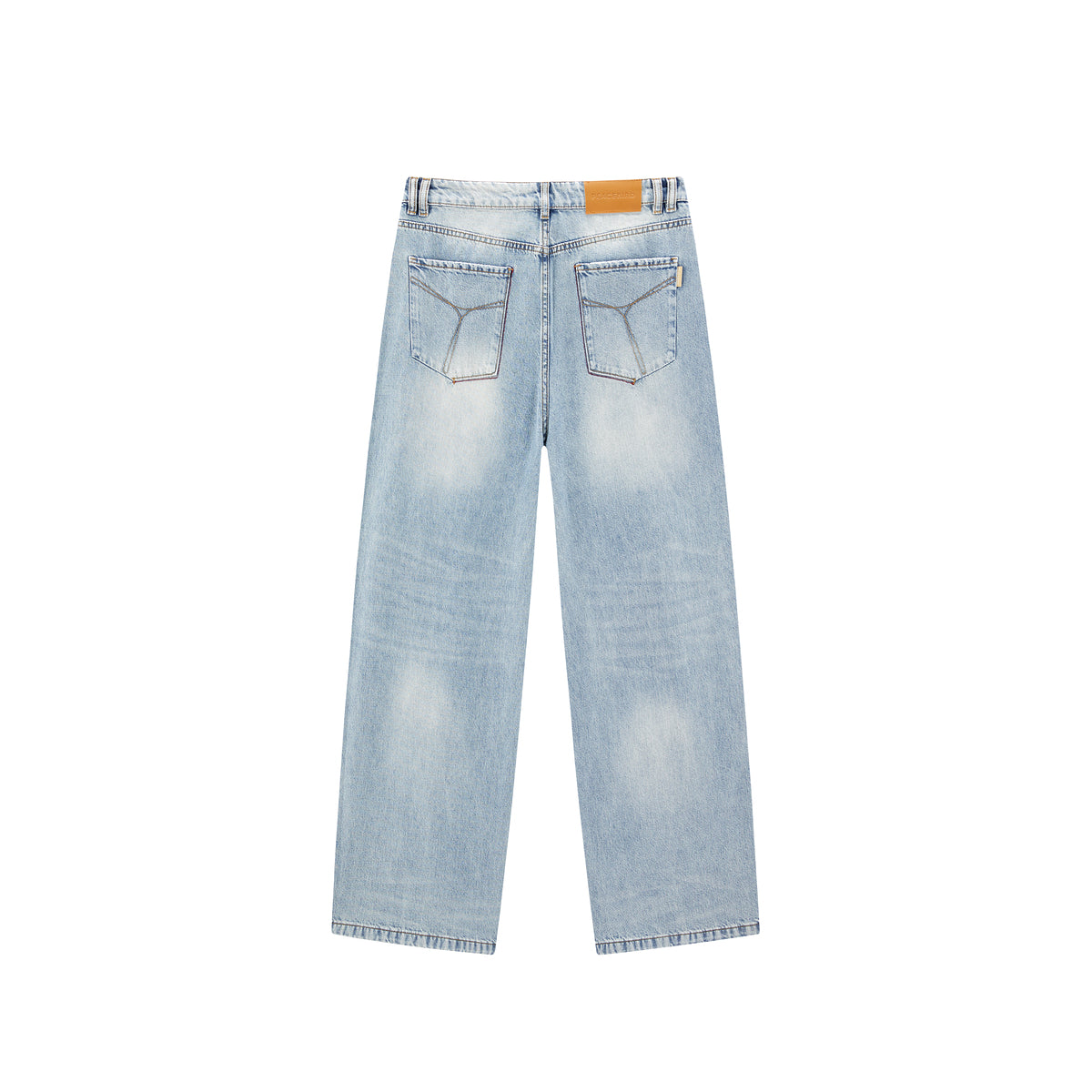 Women's Distressed Straight-Leg Jeans