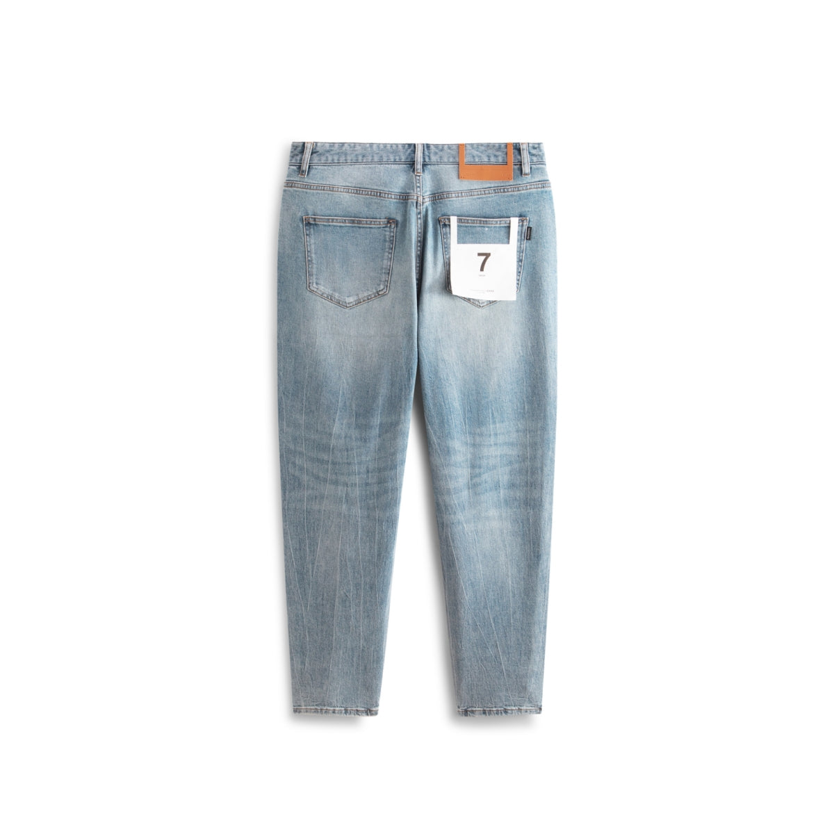 Men's Washed Tapered Jeans
