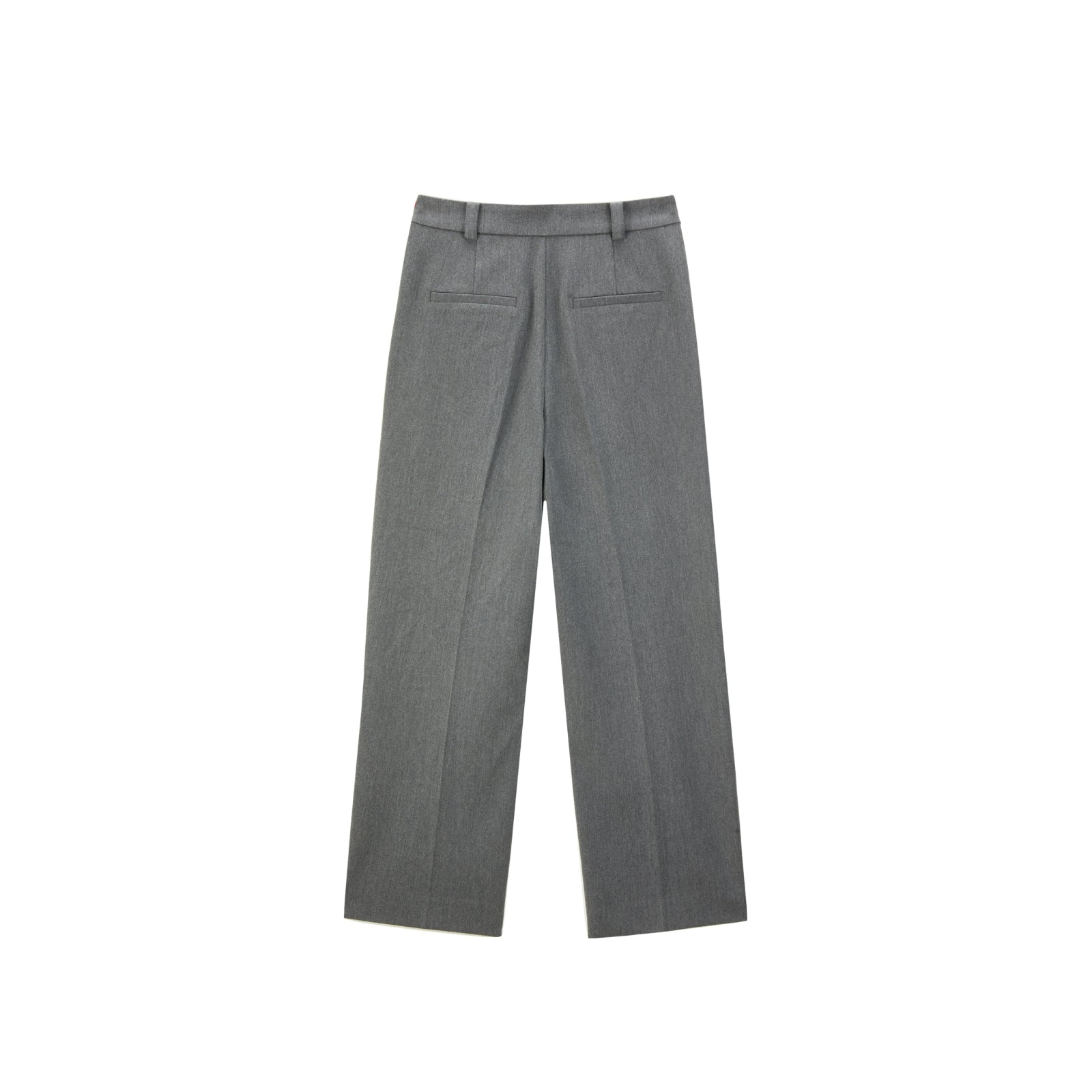 Women's Gray Pleated Tapered Pants