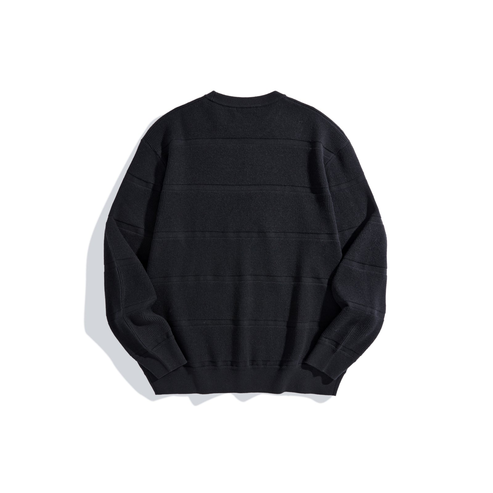 Men's Striped Textured Pullover