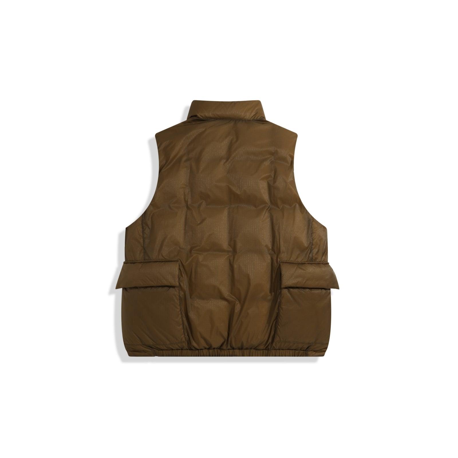 Men's Brown Reversible Down Vest