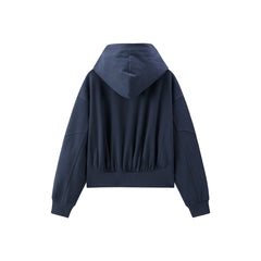 Women's Letter Embroidered Hooded Sweatshirt