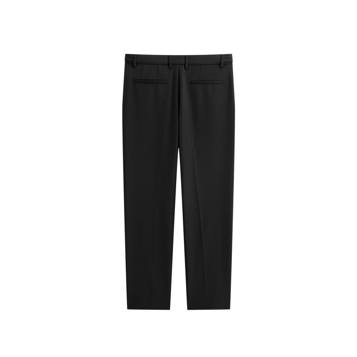 Men's Black Straight-Leg Dress Pants