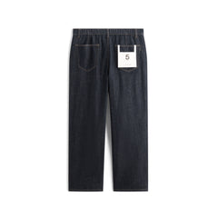 Men's Cotton-Blend Washed Tapered Jeans
