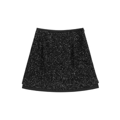 Women's A-line High Waist Sequin Skirt